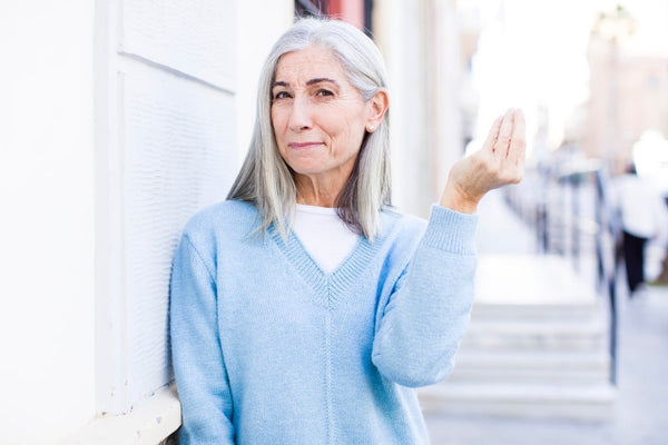 A healthy looking older woman