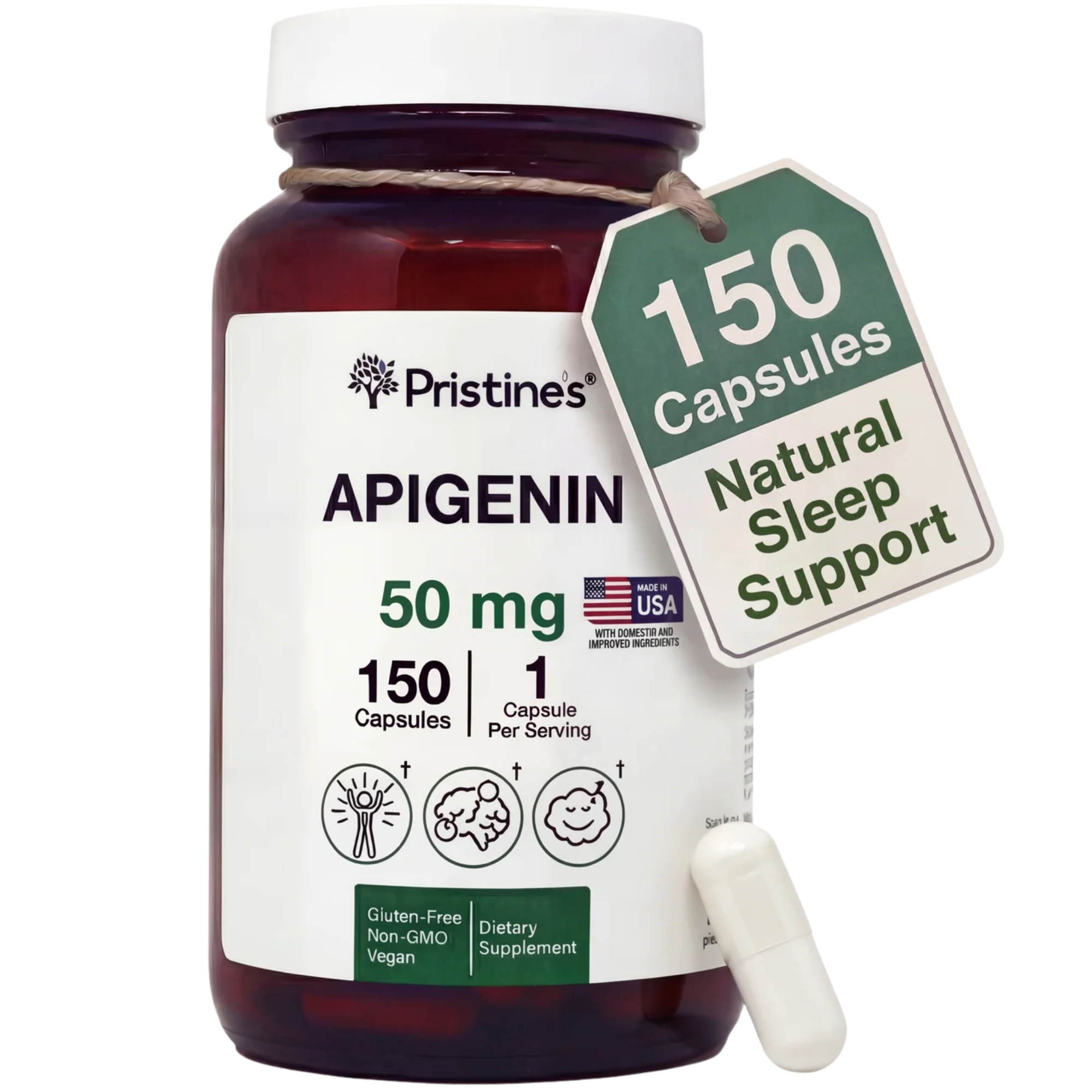 Apigenin 50 MG - 150 Day Supply – pristines.com