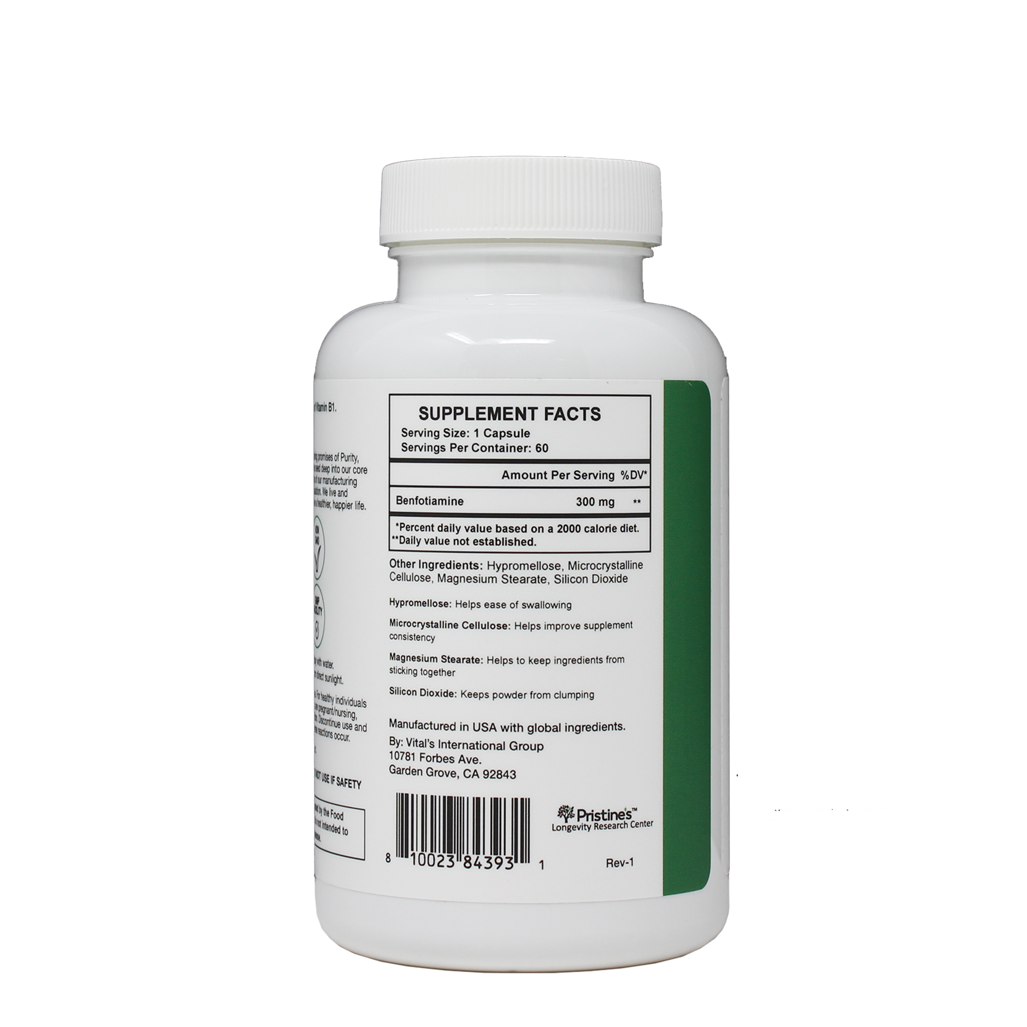 Benfotiamine 300 MG – pristines.com