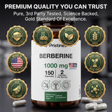 Berberine 1000 MG - 75 Day Supply
