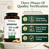 Berberine 1000 MG - 75 Day Supply