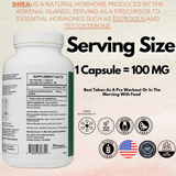 DHEA 100 MG - 180 Day Supply
