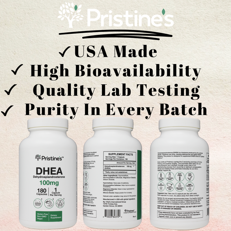 DHEA 100 MG - 180 Day Supply