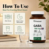 GABA 500 MG - 180 Day Supply