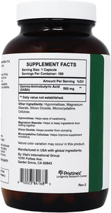 GABA 500 MG - 180 Day Supply