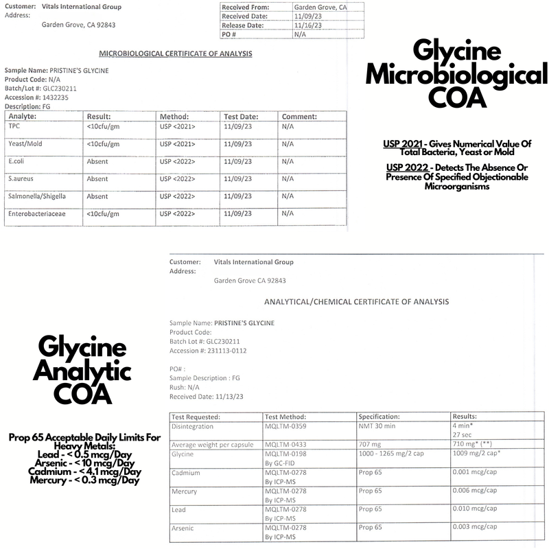 Glycine - 60 Day Supply