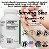 Inositol 500 MG - 180 Day Supply