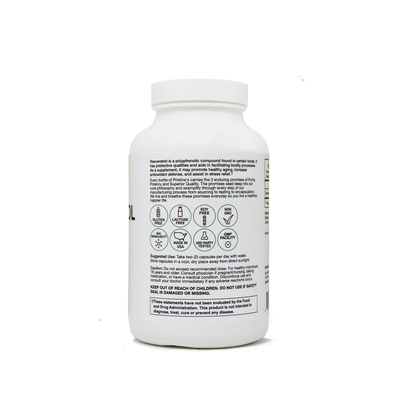 500mg resveratrol herbal supplement for healthy aging and cognitive support